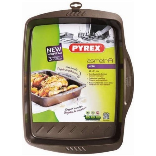 ΤΑΨΙ ΑΝΤΙΚΟΛΛΗΤΙΚΟ PYREX ASIMETRIA 40X31CM ΟΡΘΟΓΩΝΙΟ (322003)